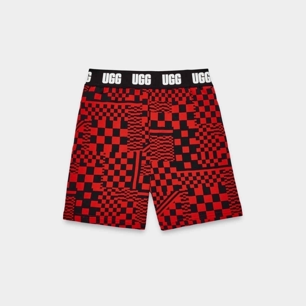 UGG Chrissy Short Checks in Red - Picture 2 of 6